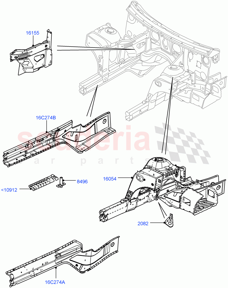 Front Panels, Aprons & Side Members (Reinforcement - Member) ((V) FROMAA000001) of Land Rover Land Rover Range Rover (2010-2012) [5.0 OHC SGDI NA V8 Petrol]