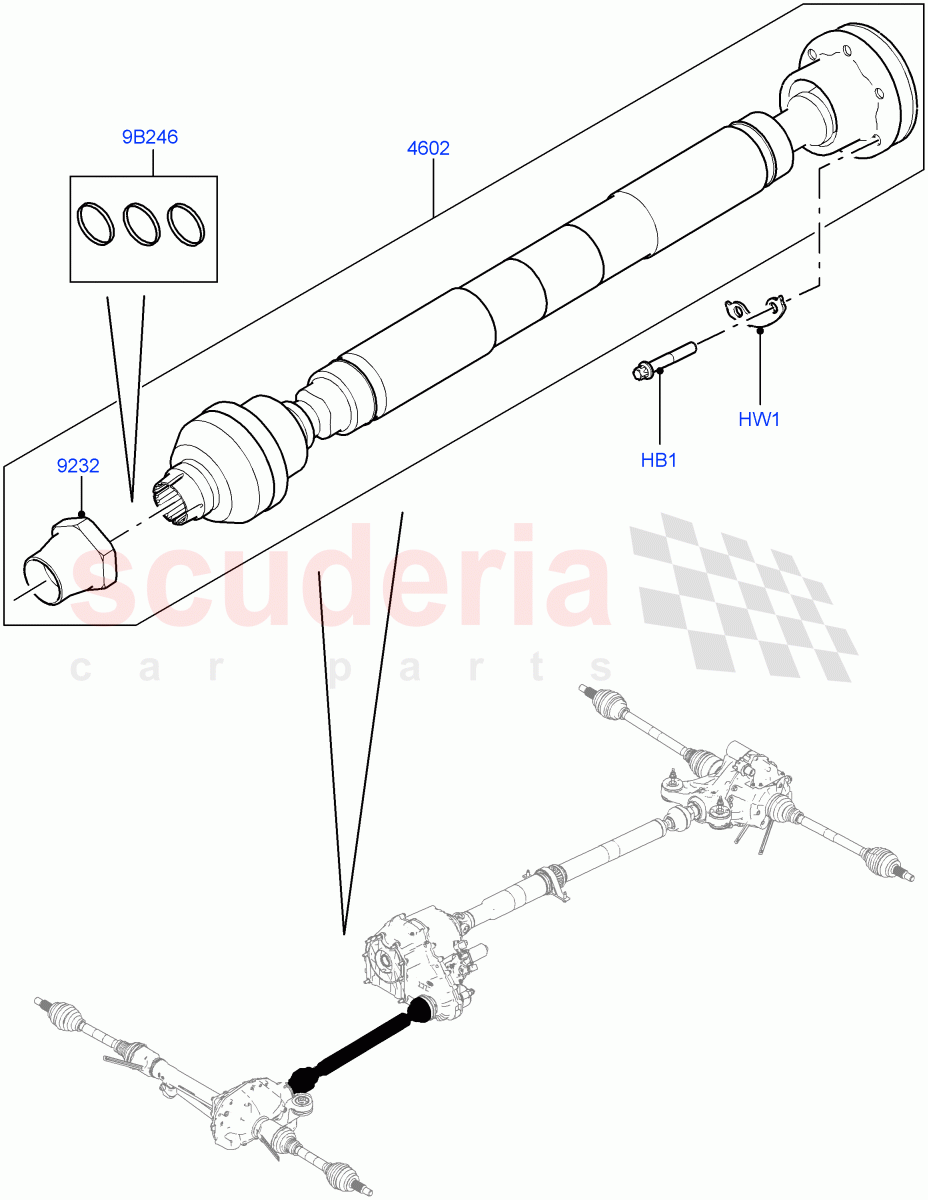 Drive Shaft - Front Axle Drive (Propshaft) of Land Rover Land Rover Range Rover (2012-2021) [2.0 Turbo Petrol GTDI]