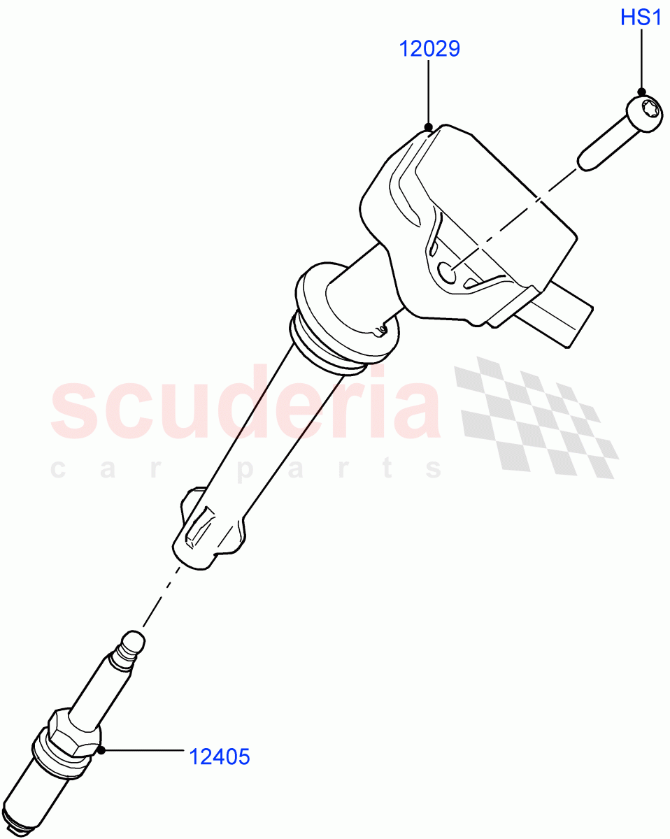 Ignition Coil And Wires/Spark Plugs(5.0L OHC SGDI SC V8 Petrol - AJ133)((V)FROMAA000001) of Land Rover Land Rover Range Rover (2010-2012) [5.0 OHC SGDI SC V8 Petrol]