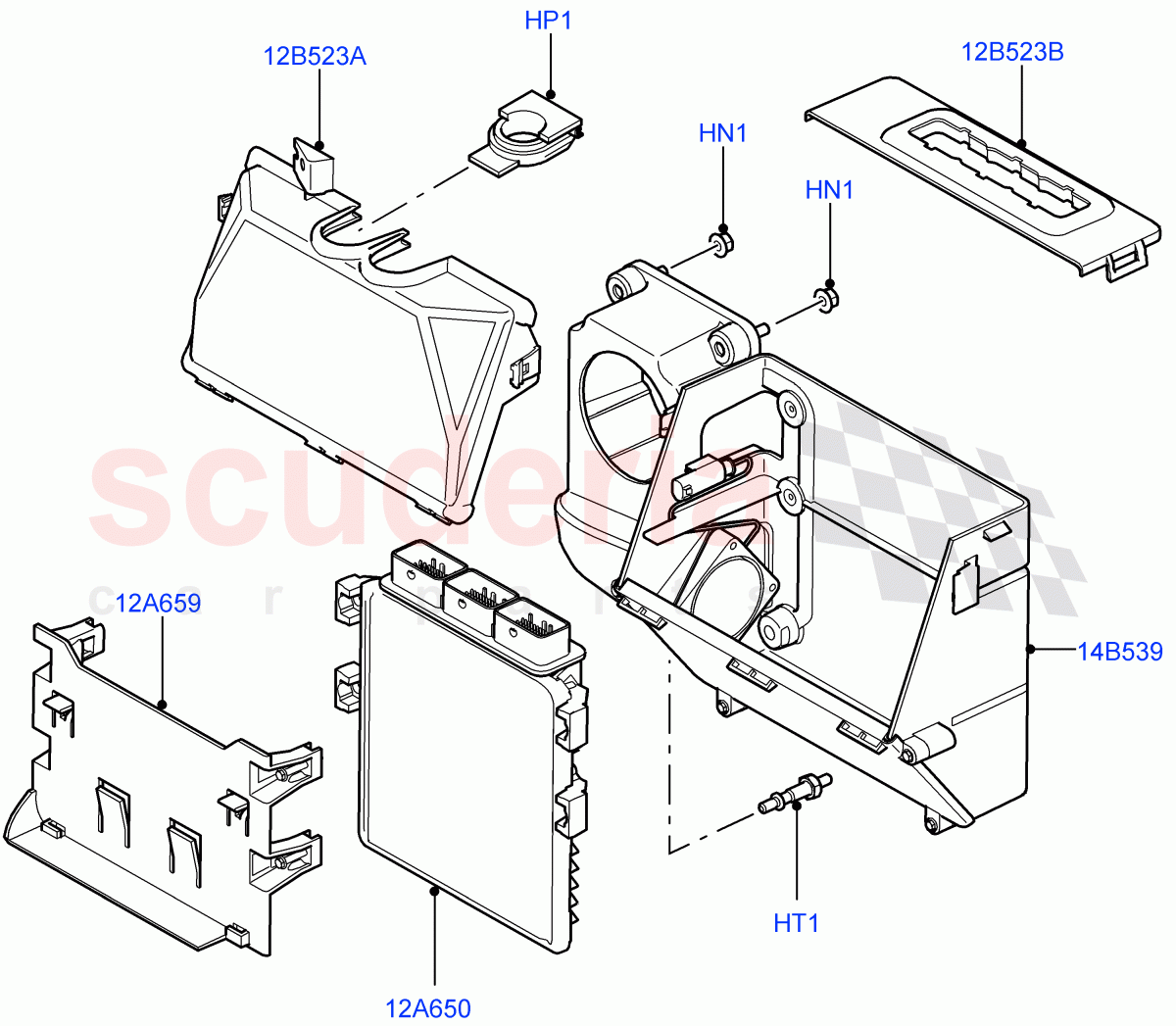 Engine Modules And Sensors (3.6L V8 32V DOHC EFi Diesel Lion) ((V) FROMAA000001) of Land Rover Land Rover Range Rover Sport (2010-2013) [3.6 V8 32V DOHC EFI Diesel]
