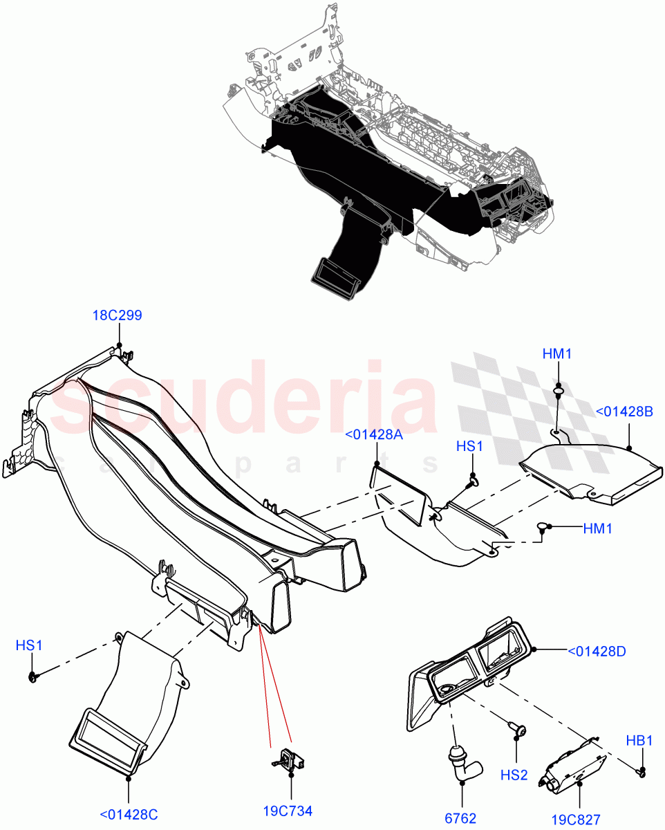 Air Vents, Louvres And Ducts(Center Console) of Land Rover Land Rover Range Rover (2022+) [4.4 V8 Turbo Petrol NC10]