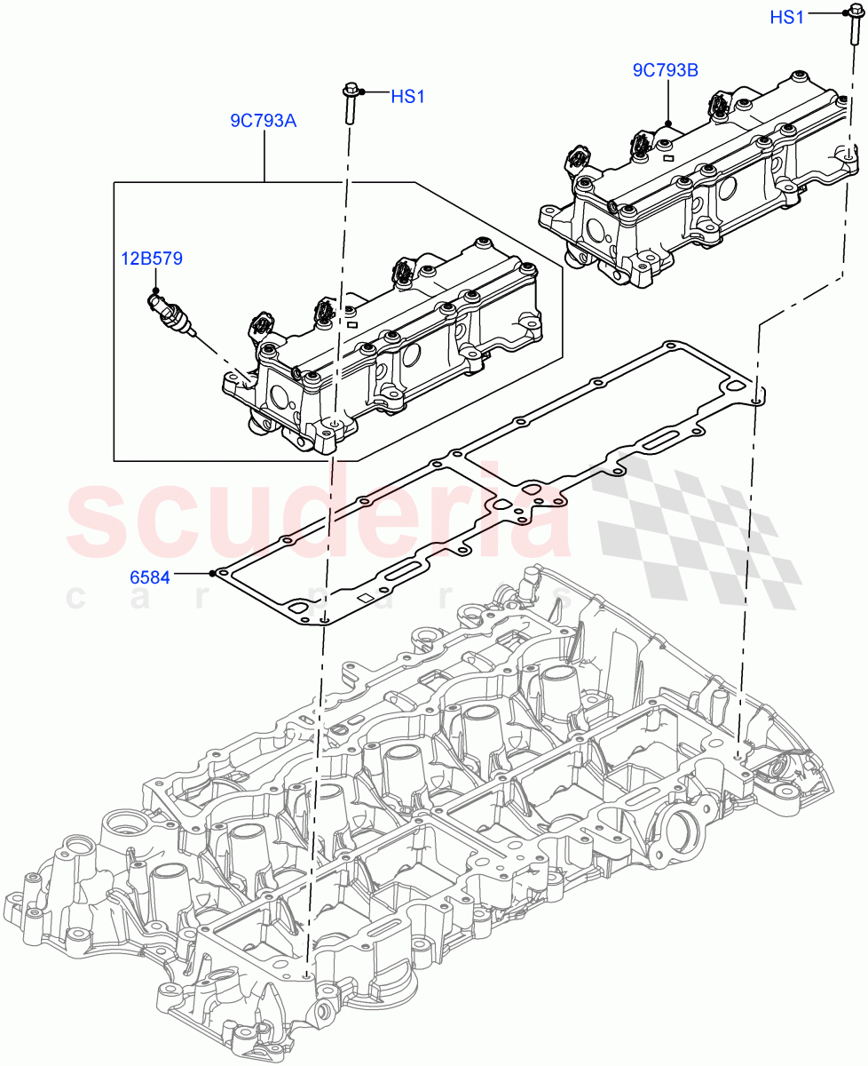 Variable Valve Lift Unit(3.0L AJ20P6 Petrol High,3.0L AJ20P6 Petrol PHEV) of Land Rover Land Rover Range Rover (2022+) [3.0 I6 Turbo Petrol AJ20P6]