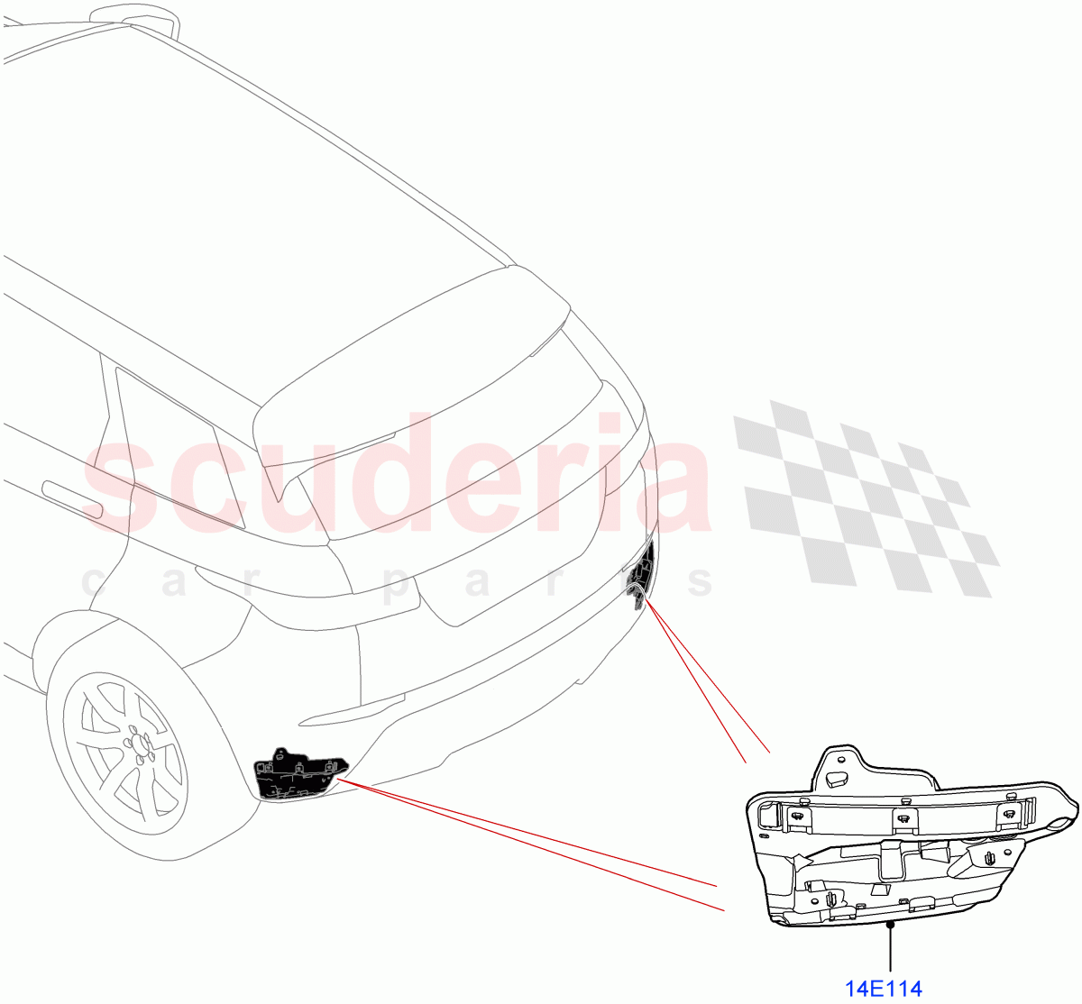 Vehicle Modules And Sensors(Tailgate - Hands Free,Itatiaia (Brazil)) of Land Rover Land Rover Range Rover Evoque (2019+) [2.0 Turbo Diesel AJ21D4]