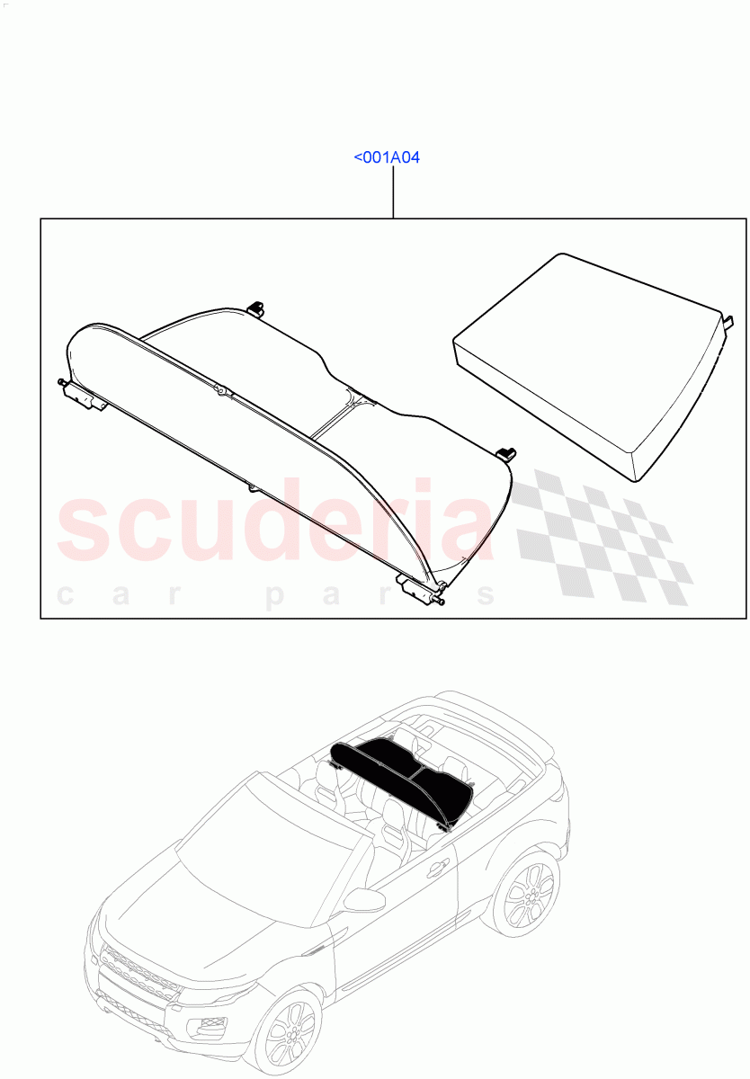 Touring Accessories (Windstop Kit) (2 Door Convertible, Halewood (UK)) ((V) FROMGH000001) of Land Rover Land Rover Range Rover Evoque (2012-2018) [2.0 Turbo Diesel]