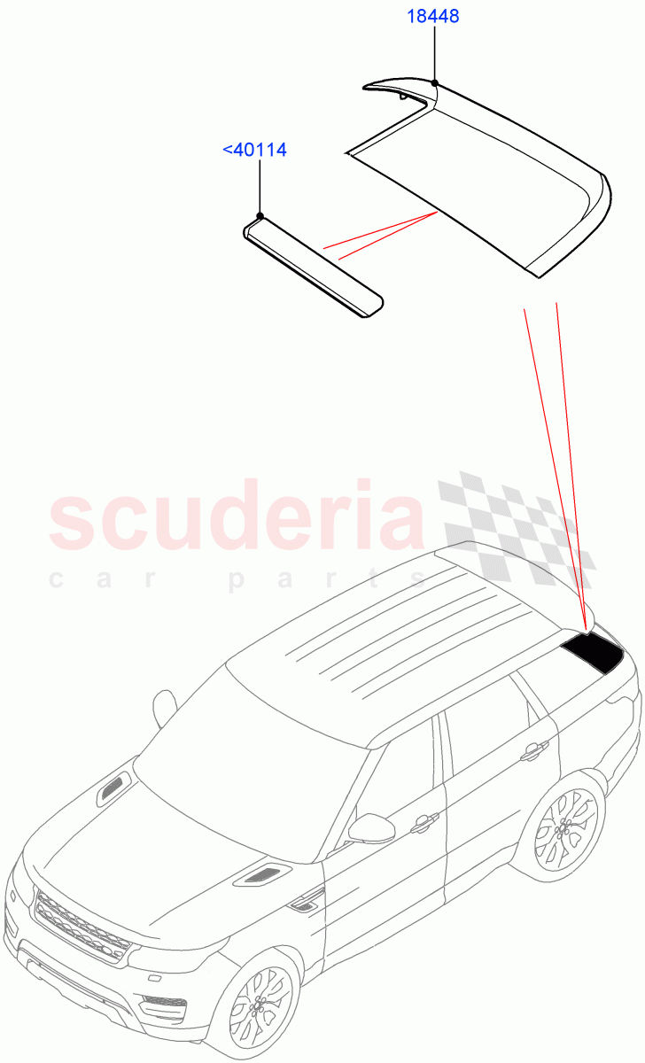 Luggage Compartment Door(Finisher) of Land Rover Land Rover Range Rover Sport (2014+) [3.0 I6 Turbo Petrol AJ20P6]