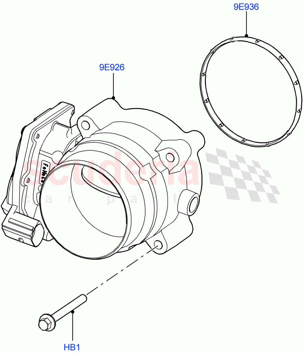 Throttle Housing(4.4L DOHC DITC V8 Diesel)((V)FROMBA000001) of Land Rover Land Rover Range Rover (2010-2012) [4.4 DOHC Diesel V8 DITC]