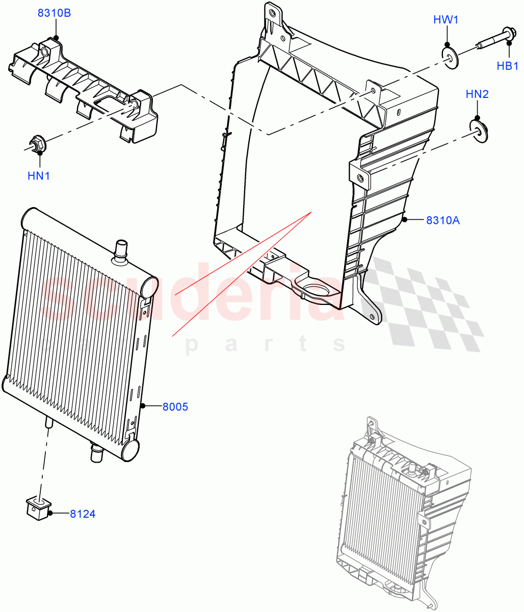 Radiator/Coolant Overflow Container (Nitra Plant Build, Auxiliary Unit) (2.0L I4 DSL HIGH DOHC AJ200) of Land Rover Land Rover Defender (2020+) [2.0 Turbo Diesel]