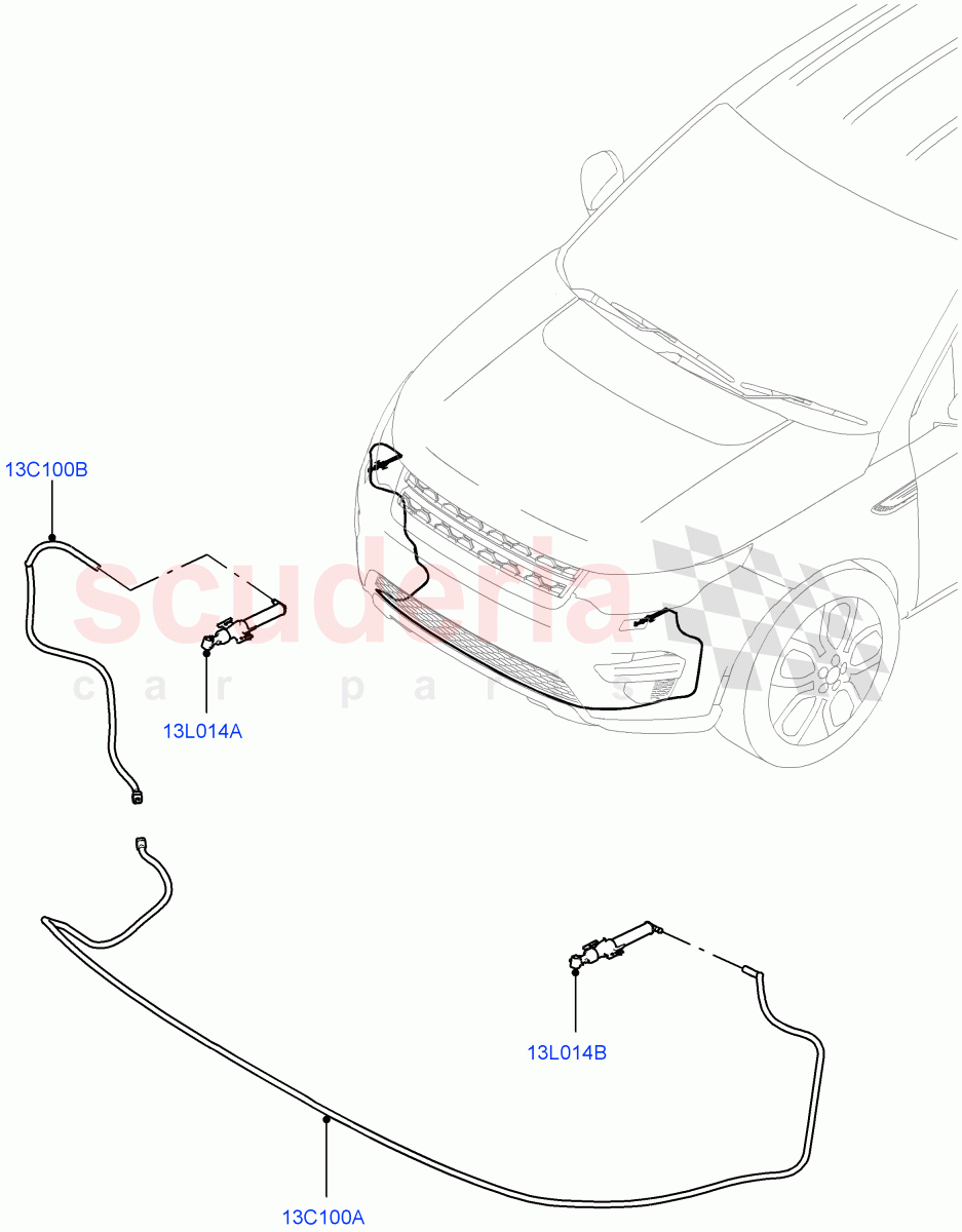 Headlamp Washer(Halewood (UK),With Headlamp Power Wash)((V)TOKH999999) of Land Rover Land Rover Discovery Sport (2015+) [2.0 Turbo Petrol GTDI]