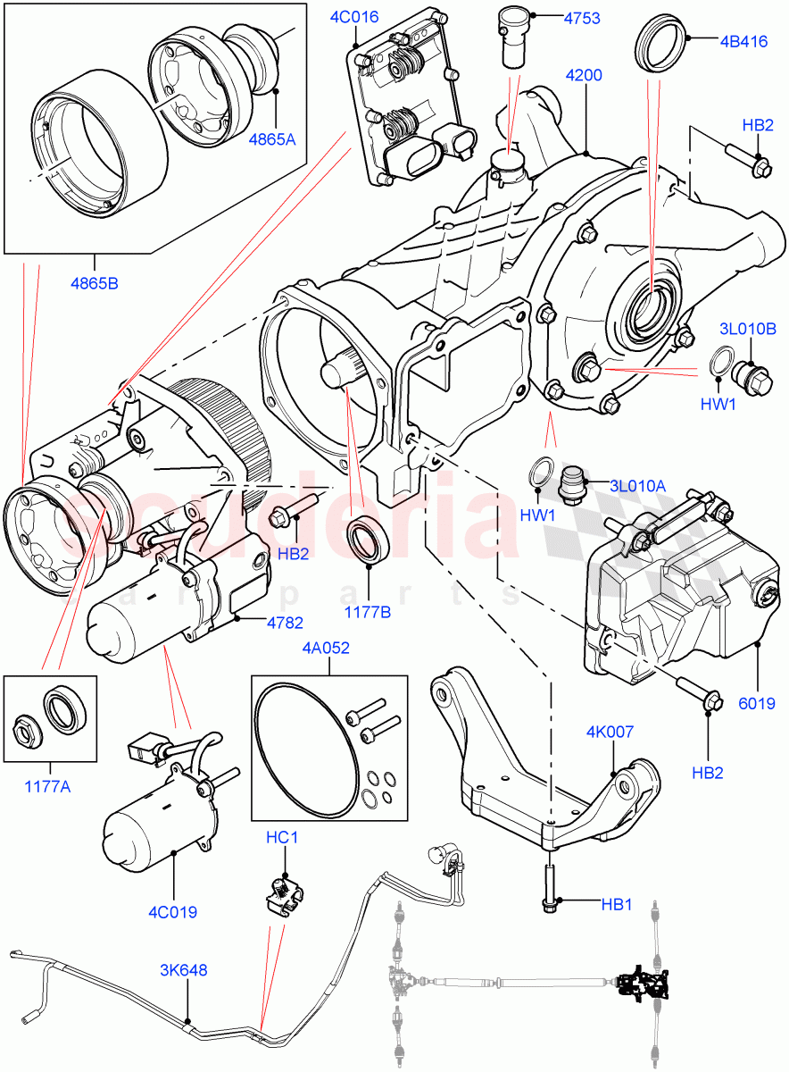 Rear Axle (Halewood (UK), Efficient Driveline) ((V) TOKH999999) of Land Rover Land Rover Discovery Sport (2015+) [2.0 Turbo Petrol GTDI]