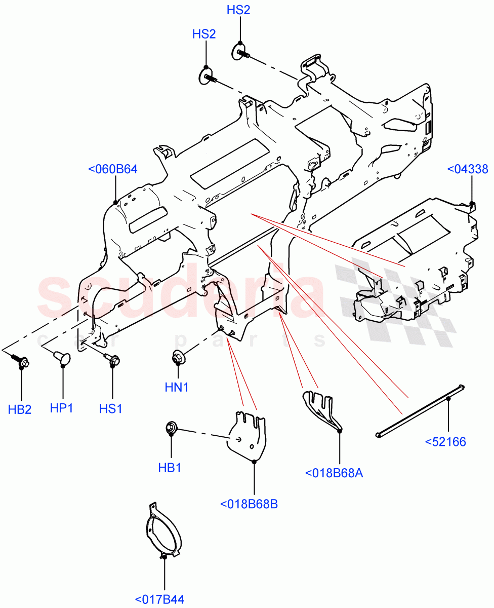 Instrument Panel (Internal Components) (Itatiaia (Brazil)) ((V) FROMLT000001) of Land Rover Land Rover Discovery Sport (2015+) [2.0 Turbo Diesel AJ21D4]