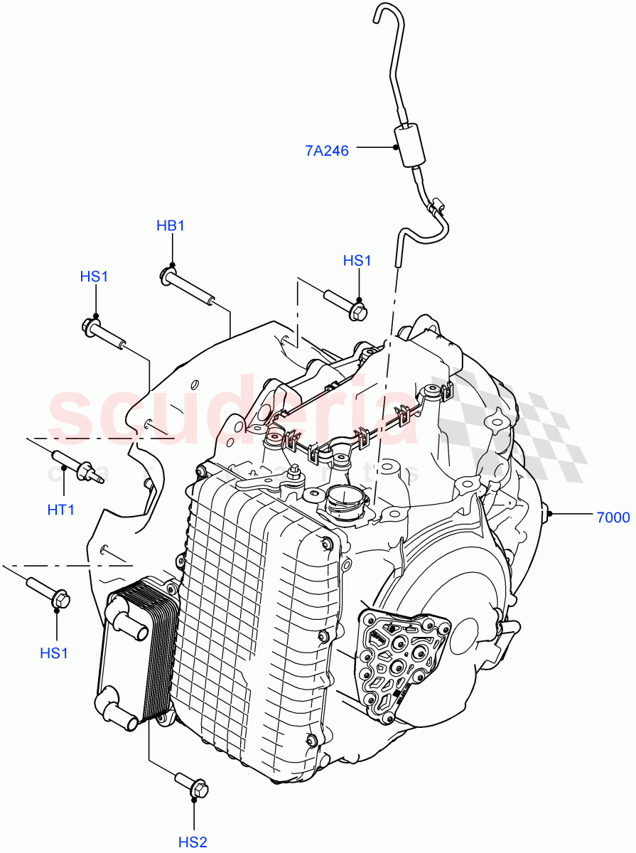 Auto Trans Assy & Speedometer Drive(2.0L 16V TIVCT T/C 240PS Petrol,9 Speed Auto AWD,Changsu (China))((V)FROMEG000001) of Land Rover Land Rover Discovery Sport (2015+) [1.5 I3 Turbo Petrol AJ20P3]