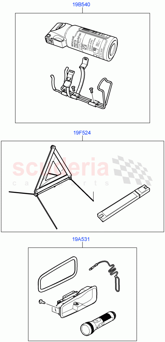 Emergency And Safety Equipment(Accessory, Internal Components)((V)FROMAA000001) of Land Rover Land Rover Discovery 4 (2010-2016) [5.0 OHC SGDI NA V8 Petrol]