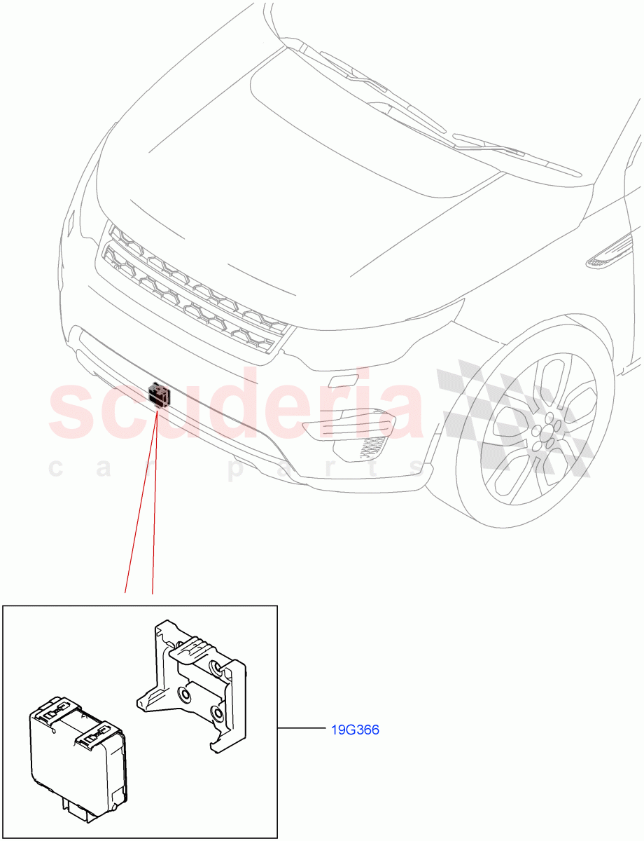 Speed Control (2.0L AJ20P4 Petrol Mid PTA, Changsu (China), ACC + Adaptive Lane Control, Adaptive Cruise Control with Stg As, ACC + Stop/go + Cra, With Speed Control, ACC + Stop/go) of Land Rover Land Rover Discovery Sport (2015+) [2.0 Turbo Petrol AJ200P]