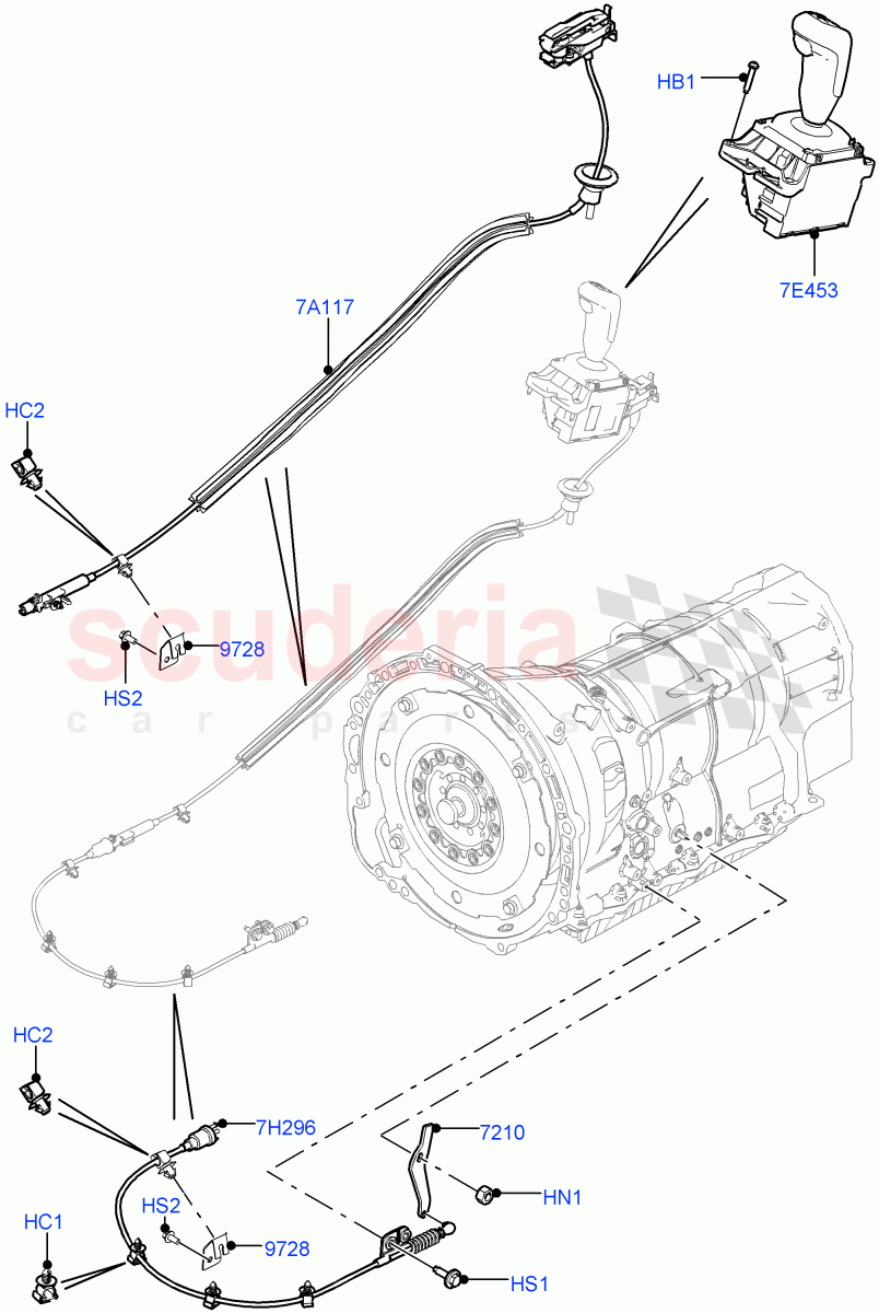 Gear Change-Automatic Transmission (8 Speed Auto Trans ZF 8HP45) ((V) TOGA999999) of Land Rover Land Rover Range Rover Sport (2014+) [5.0 OHC SGDI SC V8 Petrol]