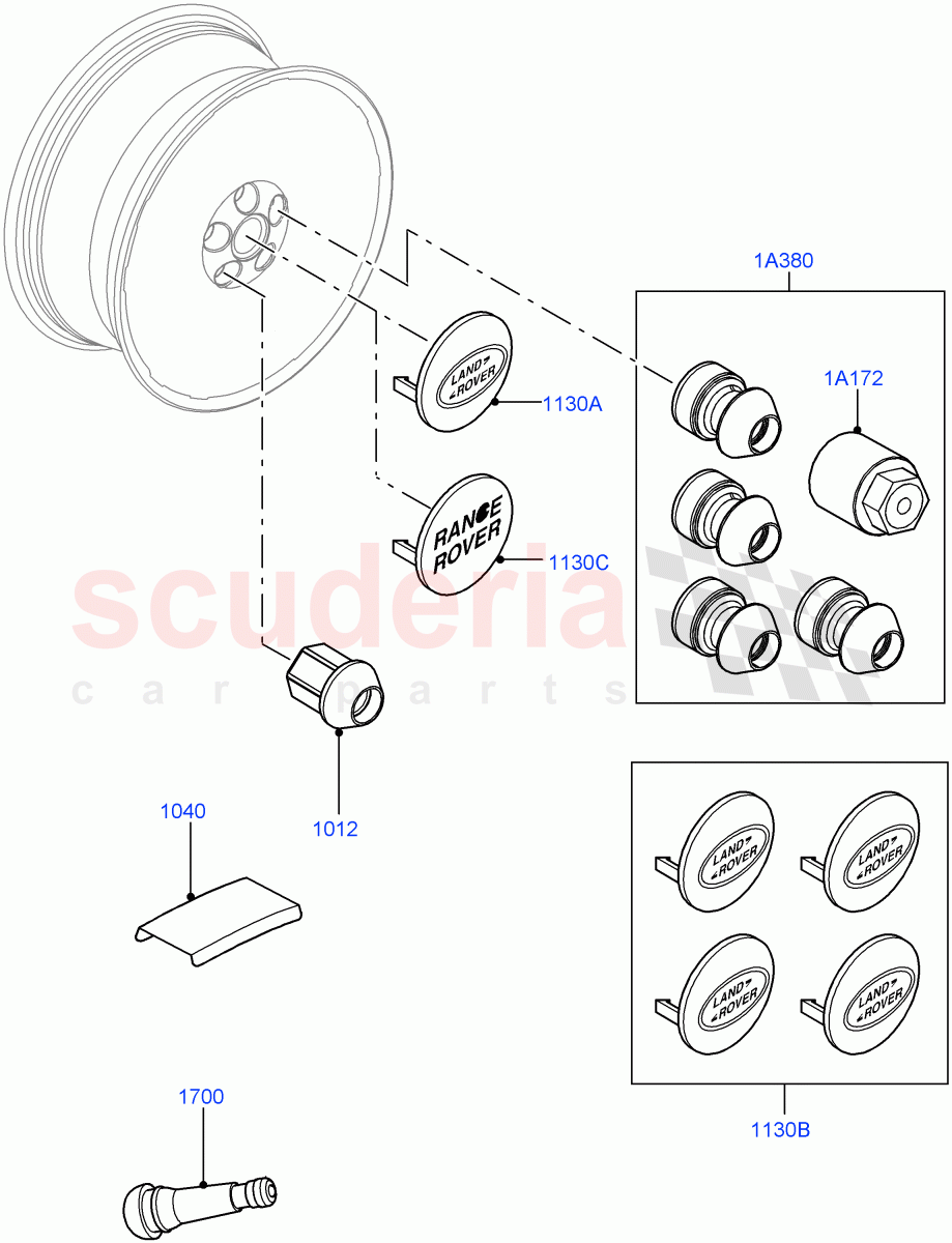 Wheels (Additional Equipment) of Land Rover Land Rover Range Rover (2012-2021) [4.4 DOHC Diesel V8 DITC]
