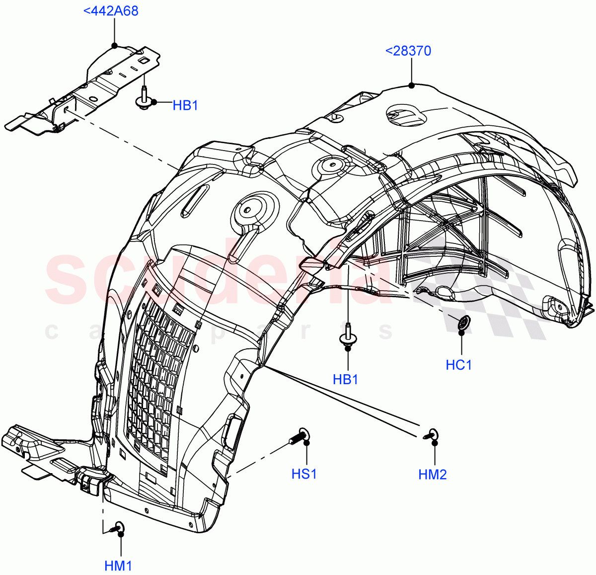 Front Panels, Aprons & Side Members of Land Rover Land Rover Range Rover (2022+) [3.0 I6 Turbo Petrol AJ20P6]