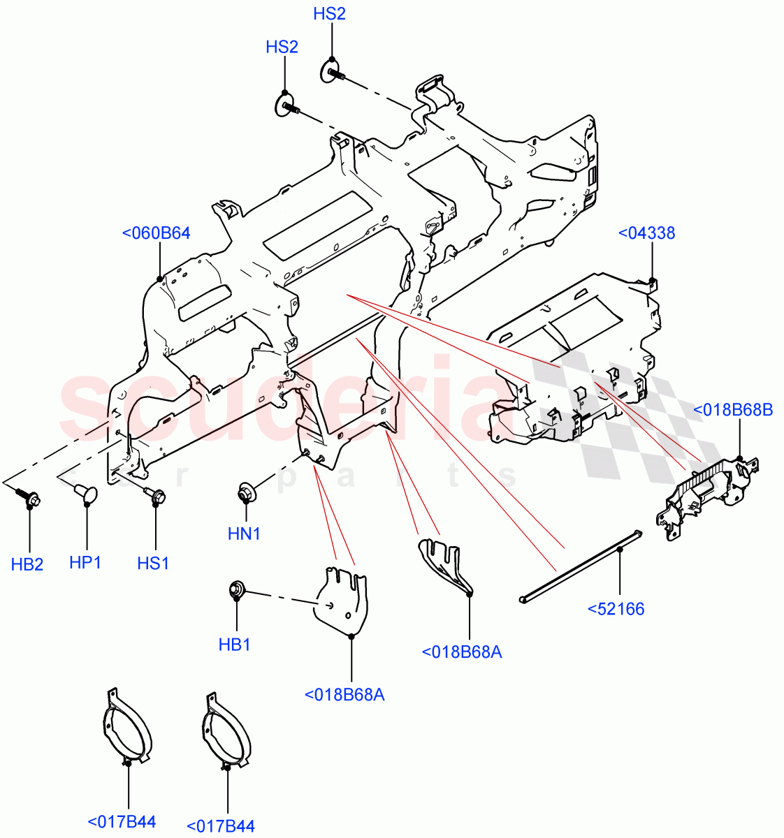 Instrument Panel (Internal Components) (Halewood (UK)) of Land Rover Land Rover Range Rover Evoque (2019+) [2.0 Turbo Diesel]