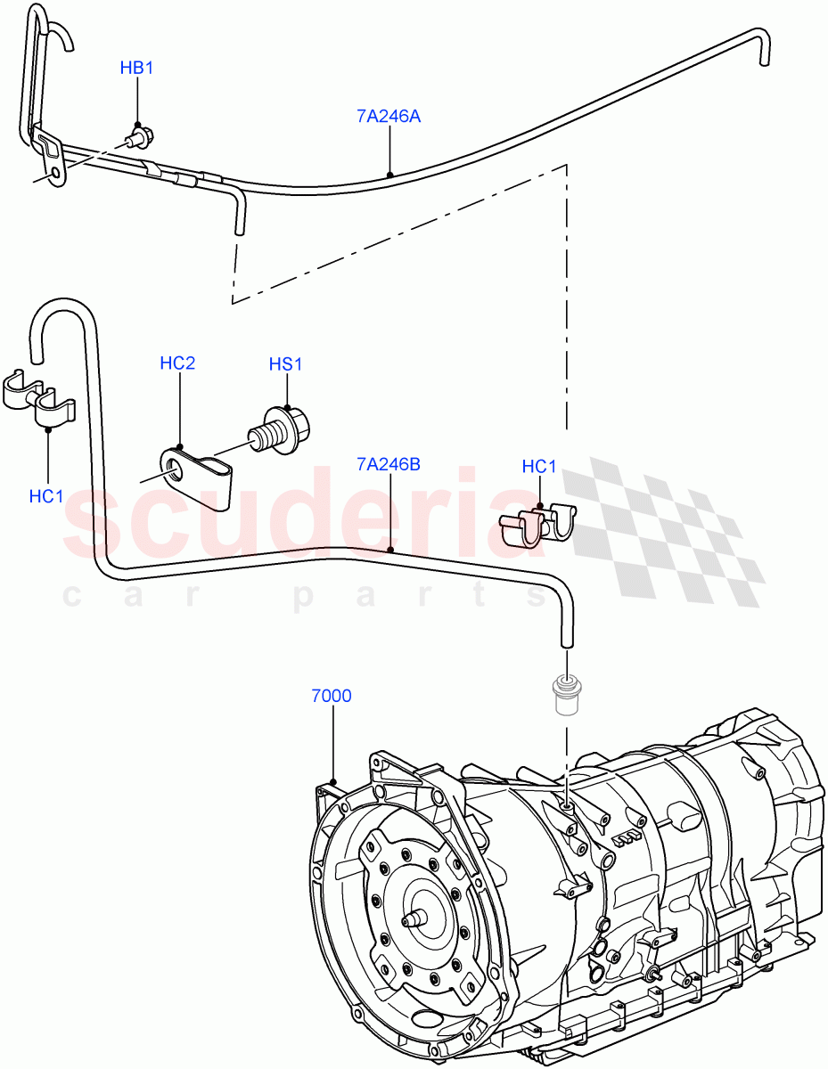 Auto Trans Assy & Speedometer Drive (6 Speed Auto ZF 6HP26 Steptronic) ((V) TO9A999999) of Land Rover Land Rover Range Rover Sport (2005-2009) [2.7 Diesel V6]