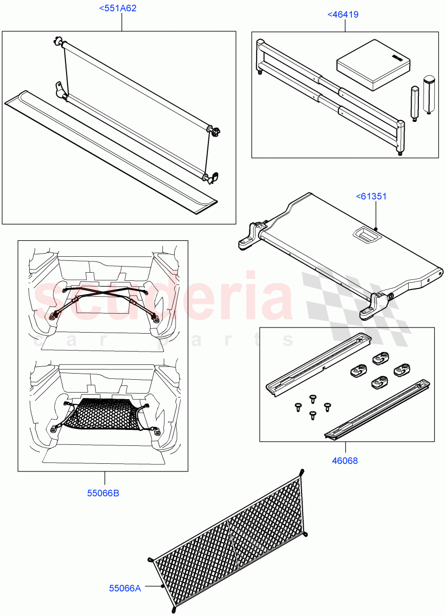 Load Retention Systems (Accessory) (Halewood (UK), Itatiaia (Brazil)) of Land Rover Land Rover Range Rover Evoque (2012-2018) [2.0 Turbo Diesel]