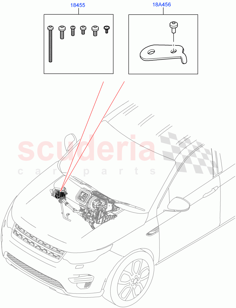 Auxiliary Fuel Fired Pre-Heater (Internal Components, Service Kit) (Halewood (UK), Fuel Fired Heater With Park Heat, Fuel Heater W/Pk Heat With Remote, With Fuel Fired Heater) ((V) FROMLH000001) of Land Rover Land Rover Discovery Sport (2015+) [2.2 Single Turbo Diesel]
