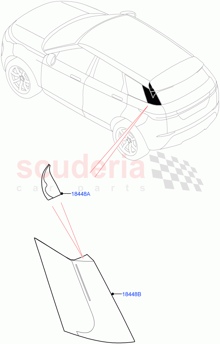 Luggage Compartment Door (Finisher) (Halewood (UK)) of Land Rover Land Rover Range Rover Evoque (2019+) [2.0 Turbo Petrol AJ200P]