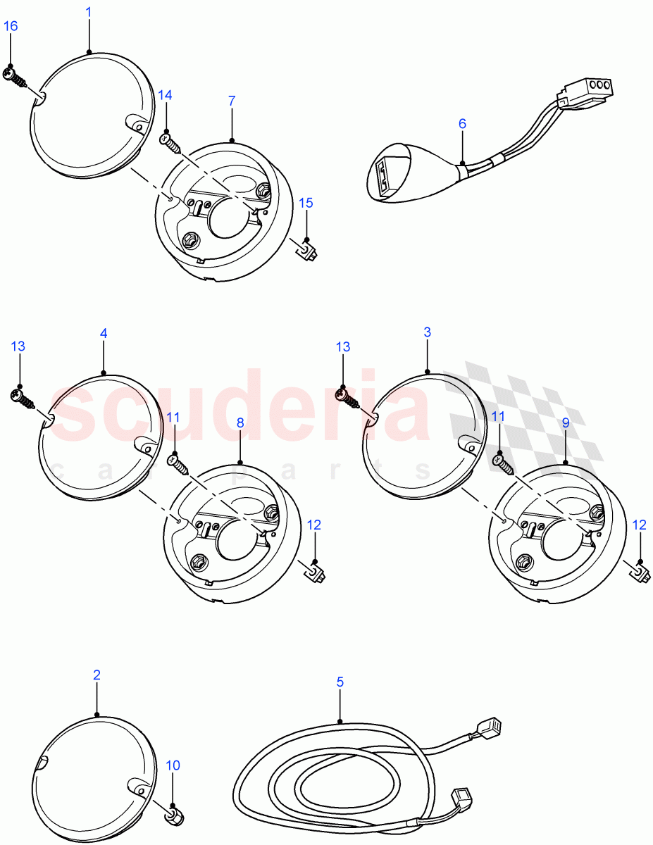 Lamps Rear - Indicator,Fog,Reverse of Land Rover Land Rover Defender (2007-2016)