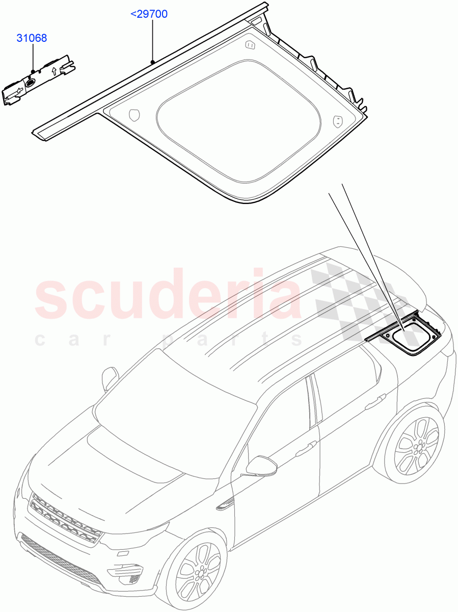 Quarter Windows(Changsu (China))((V)FROMFG000001) of Land Rover Land Rover Discovery Sport (2015+) [2.2 Single Turbo Diesel]