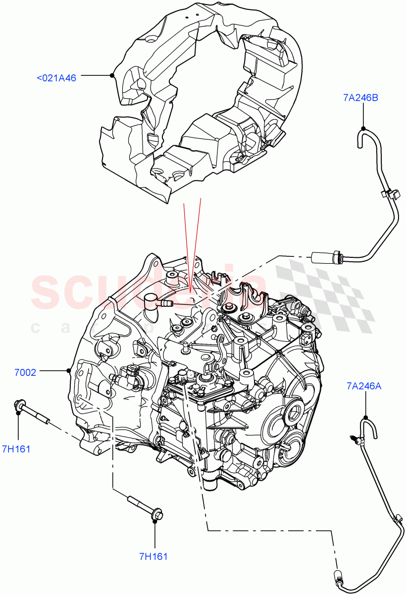 Manual Transaxle And Case(6 Speed Manual Trans BG6,Halewood (UK))((V)FROMKH000001) of Land Rover Land Rover Range Rover Evoque (2019+) [2.0 Turbo Diesel AJ21D4]