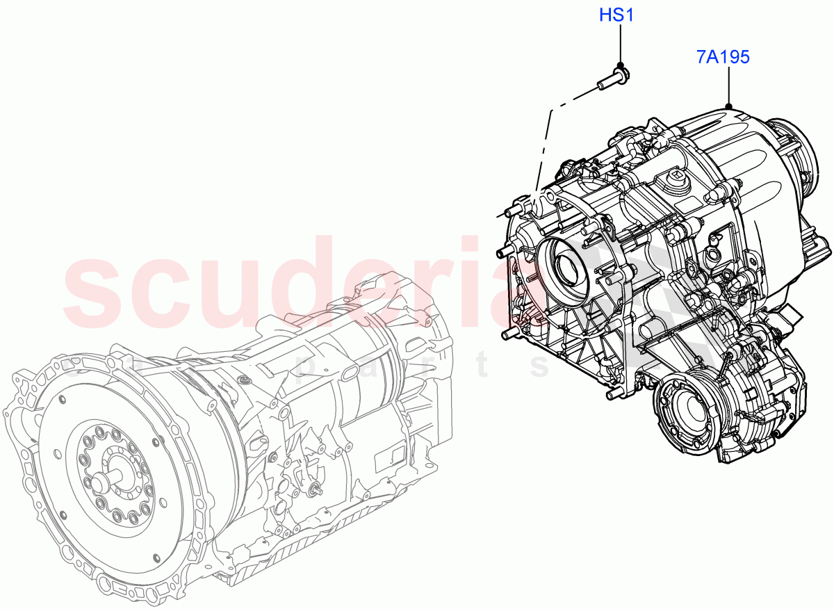 Transfer Drive Case (With 2 Spd Trans Case With Ctl Trac) of Land Rover Land Rover Range Rover (2022+) [4.4 V8 Turbo Petrol NC10]