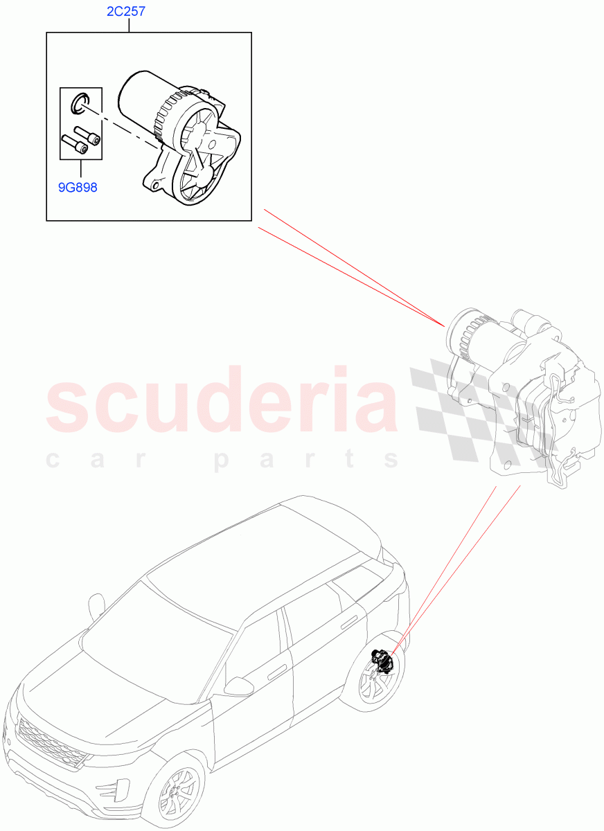 Parking Brake(Halewood (UK)) of Land Rover Land Rover Range Rover Evoque (2019+) [1.5 I3 Turbo Petrol AJ20P3]