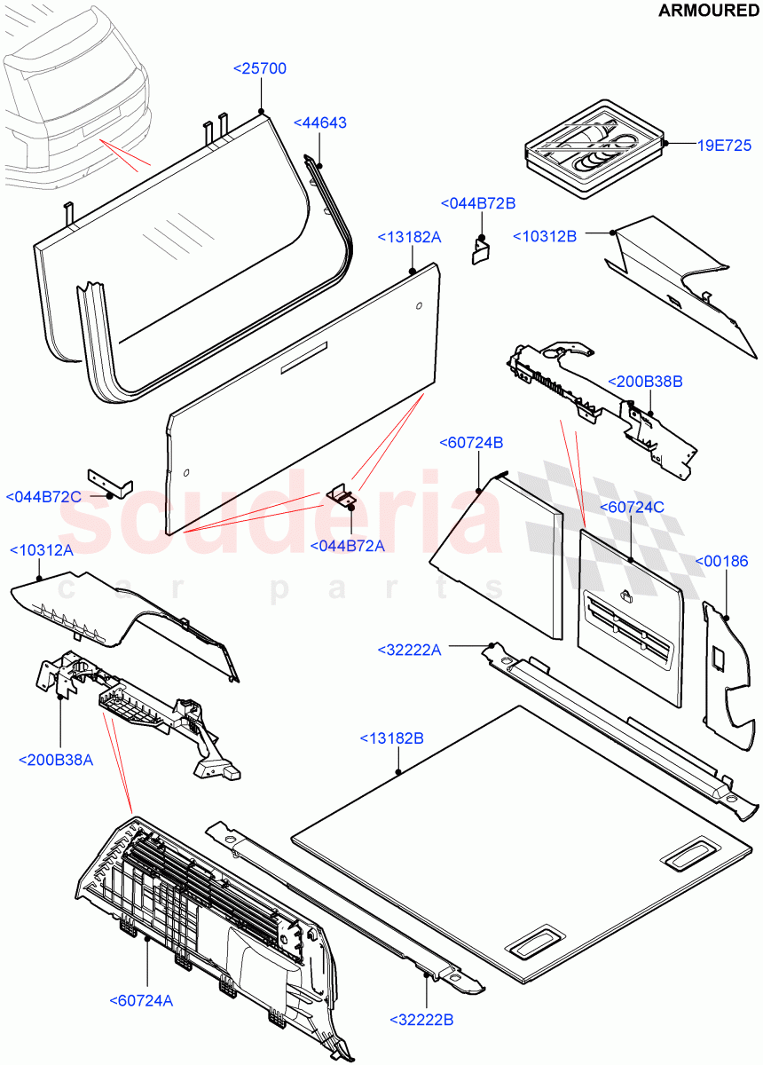 Side Trim(Armoured)((V)FROMEA000001) of Land Rover Land Rover Range Rover (2012-2021) [3.0 DOHC GDI SC V6 Petrol]