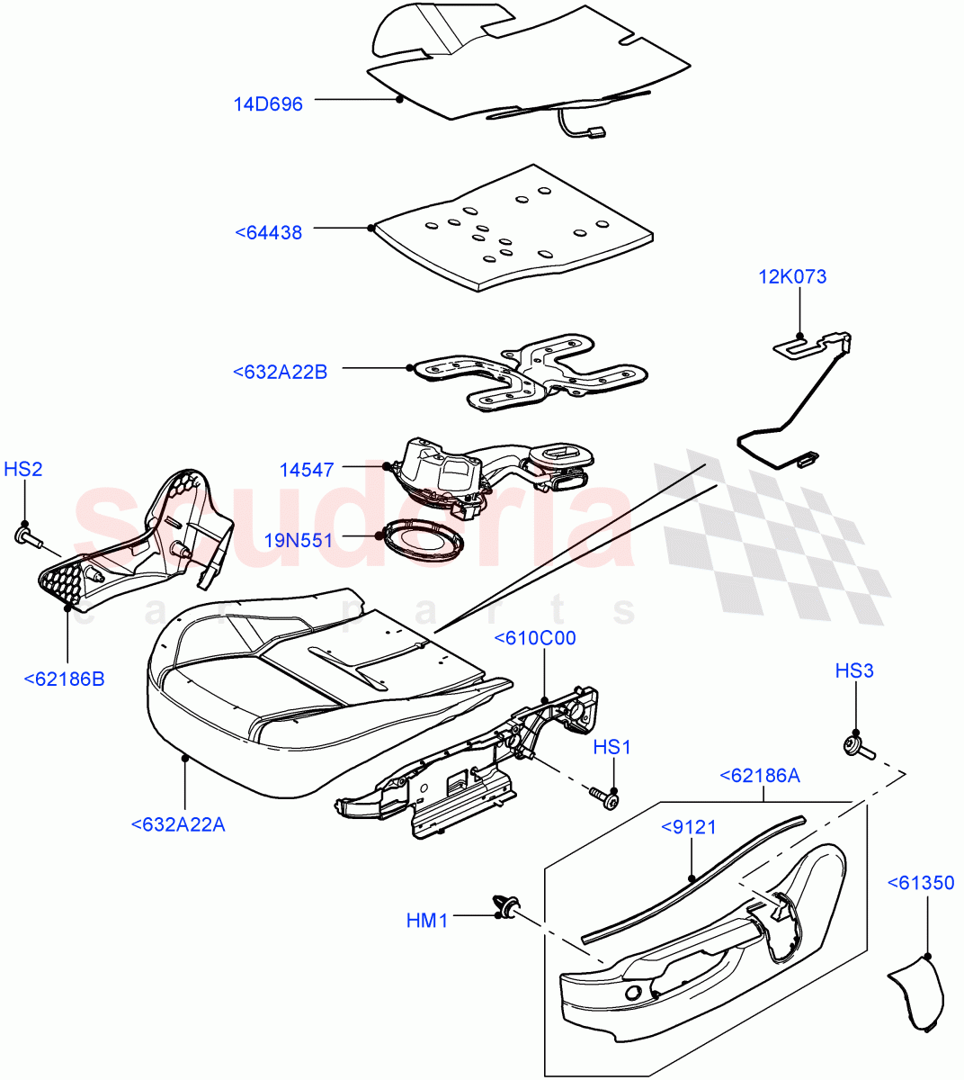 Front Seat Pads/Valances & Heating (For Seat Cushion) ((V) FROMAA000001) of Land Rover Land Rover Range Rover (2010-2012) [3.6 V8 32V DOHC EFI Diesel]