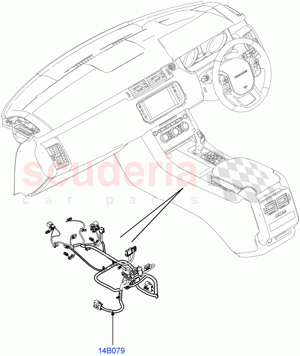 Electrical Wiring - Engine And Dash(Console)((V)TOHA999999) of Land Rover Land Rover Range Rover Sport (2014+) [4.4 DOHC Diesel V8 DITC]