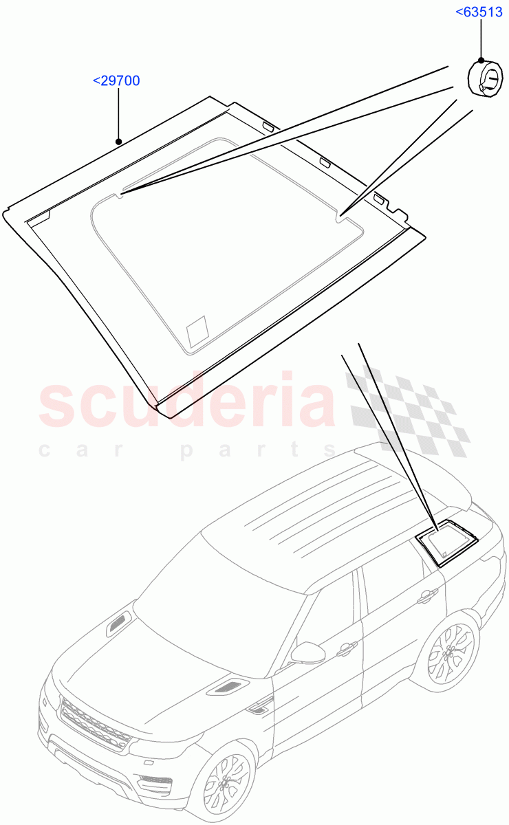 Quarter Windows of Land Rover Land Rover Range Rover Sport (2014+) [2.0 Turbo Petrol AJ200P]