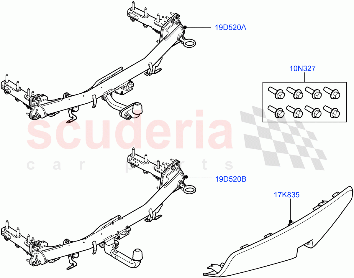 Towing Equipment (Accessory) (Itatiaia (Brazil)) ((V) FROMLT000001) of Land Rover Land Rover Discovery Sport (2015+) [1.5 I3 Turbo Petrol AJ20P3]