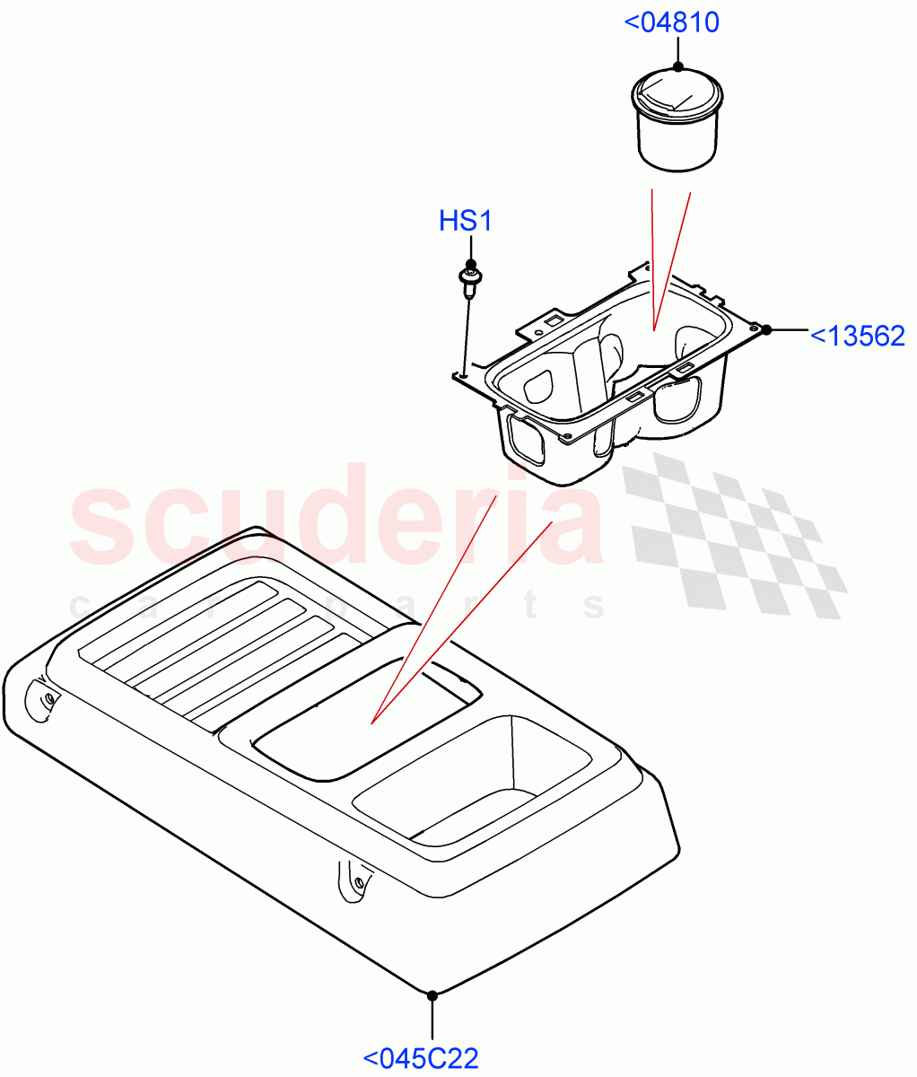 Console - Floor(Less Floor Mounted Console) of Land Rover Land Rover Defender (2020+) [3.0 I6 Turbo Petrol AJ20P6]