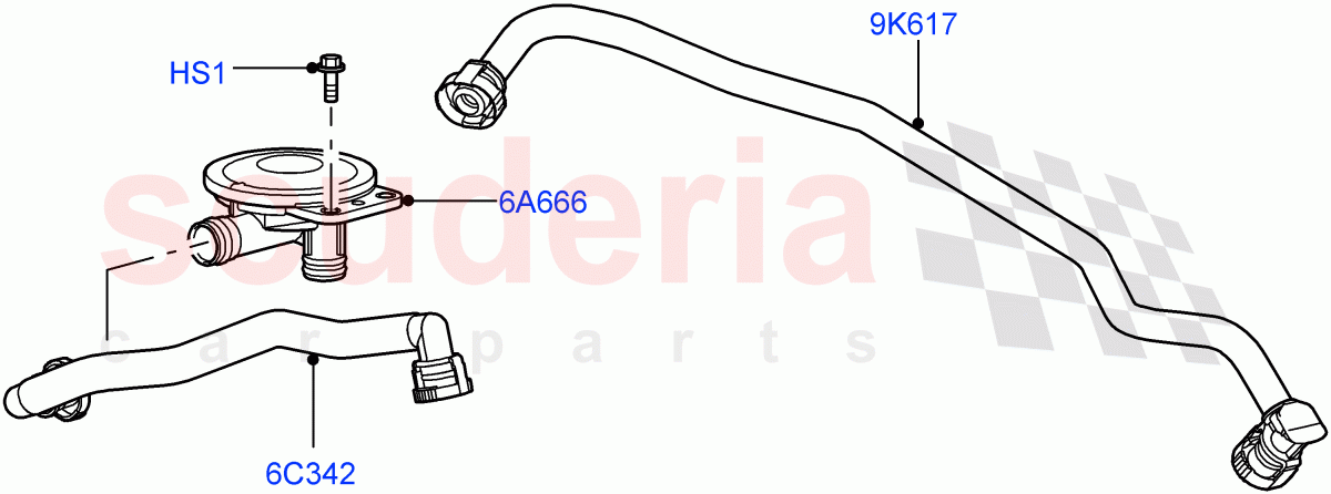 Emission Control - Crankcase (AJ Petrol 4.4 V8 EFI (220KW)) of Land Rover Land Rover Range Rover Sport (2005-2009) [4.4 AJ Petrol V8]