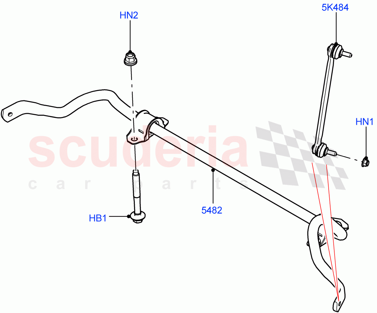 Front Cross Member & Stabilizer Bar (Stabilizer Bar) (Halewood (UK)) ((V) FROMLH000001) of Land Rover Land Rover Discovery Sport (2015+) [2.0 Turbo Diesel AJ21D4]
