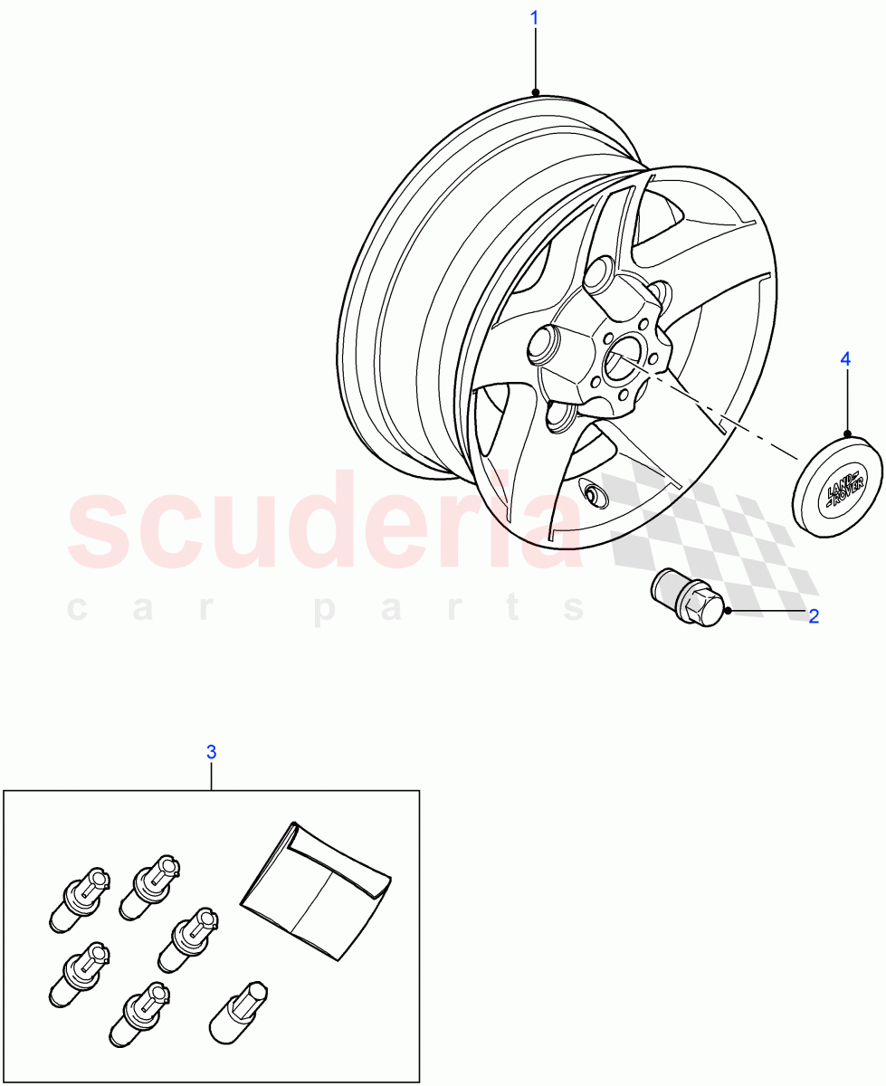 Wheels of Land Rover Land Rover Defender (2007-2016)