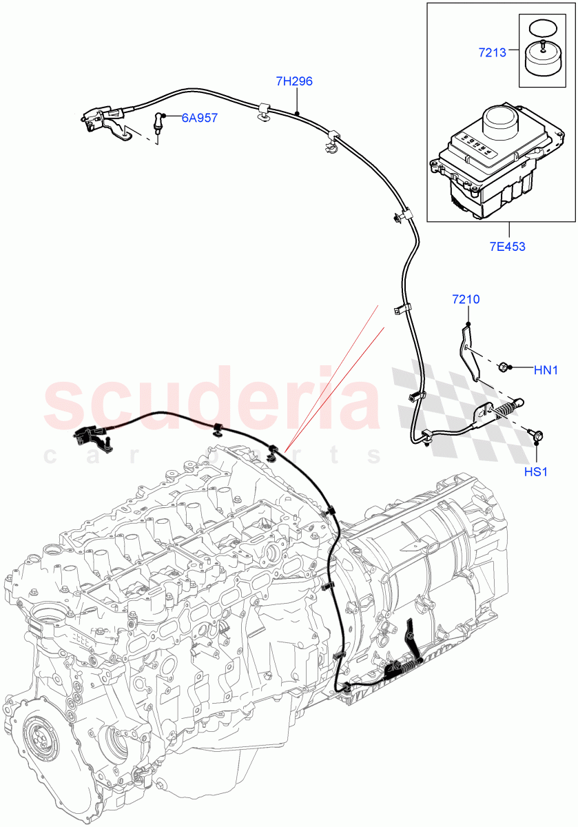 Gear Change-Automatic Transmission (3.0L AJ20P6 Petrol High, 8 Speed Auto Trans ZF 8HP76) ((V) FROMKA000001) of Land Rover Land Rover Range Rover (2012-2021) [3.0 I6 Turbo Diesel AJ20D6]