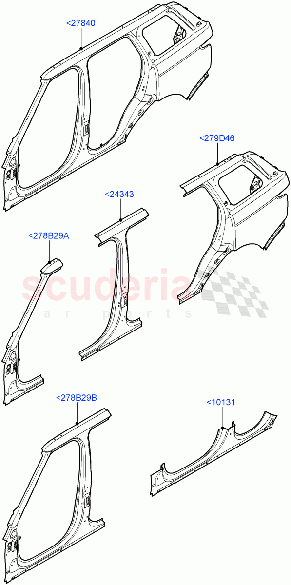 Side Panels - Outer of Land Rover Land Rover Range Rover (2012-2021) [3.0 DOHC GDI SC V6 Petrol]