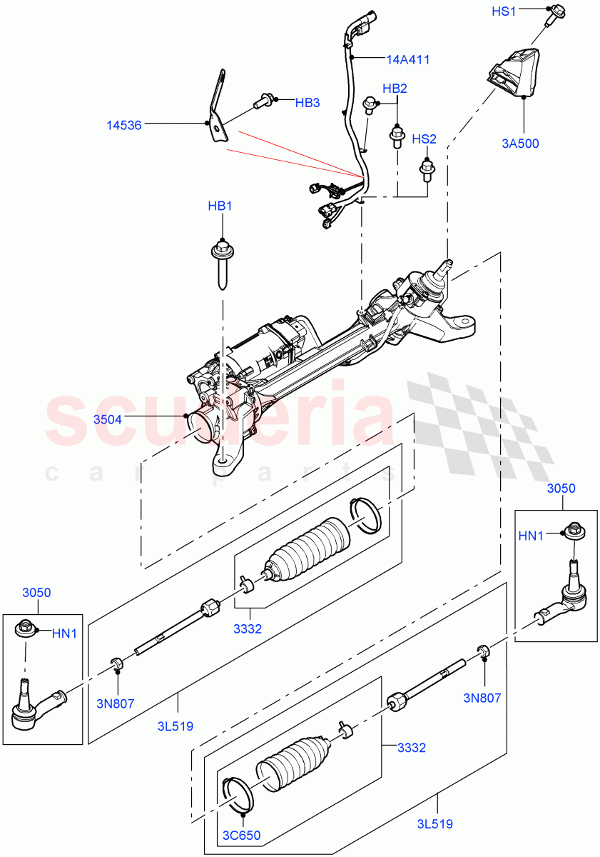 Steering Gear of Land Rover Land Rover Range Rover Sport (2014+) [2.0 Turbo Diesel]