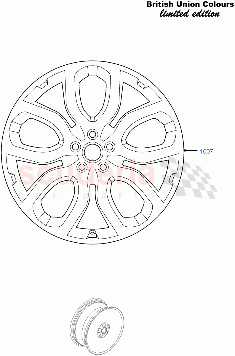 Wheels (Union Mono Colours LE, Union Colours LE) (Halewood (UK)) ((V) FROMFH000001) of Land Rover Land Rover Range Rover Evoque (2012-2018) [2.2 Single Turbo Diesel]