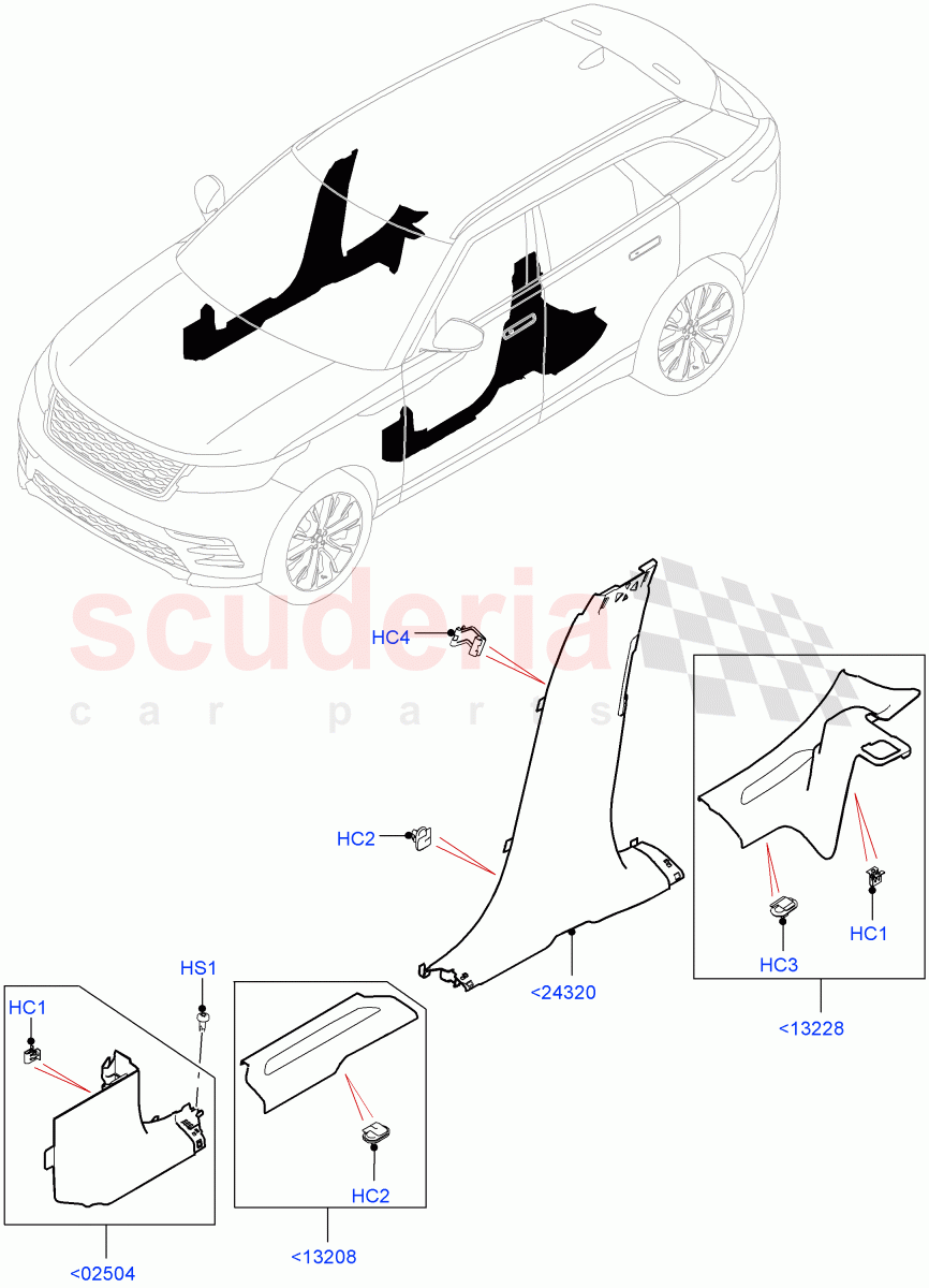 Side Trim(Sill) of Land Rover Land Rover Range Rover Velar (2017+) [3.0 I6 Turbo Petrol AJ20P6]