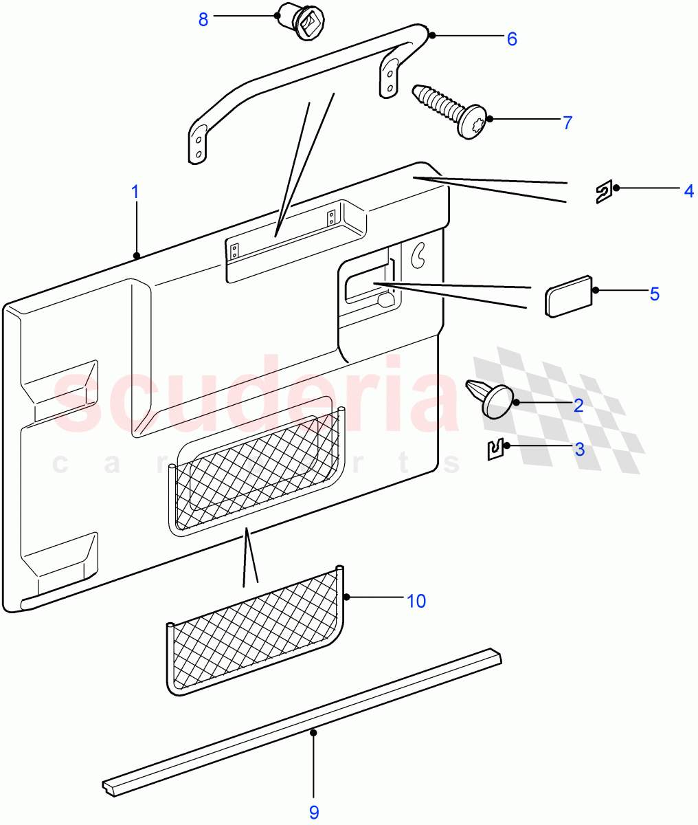 Rear End Door Casing ((V) FROM7A000001) of Land Rover Land Rover Defender (2007-2016)