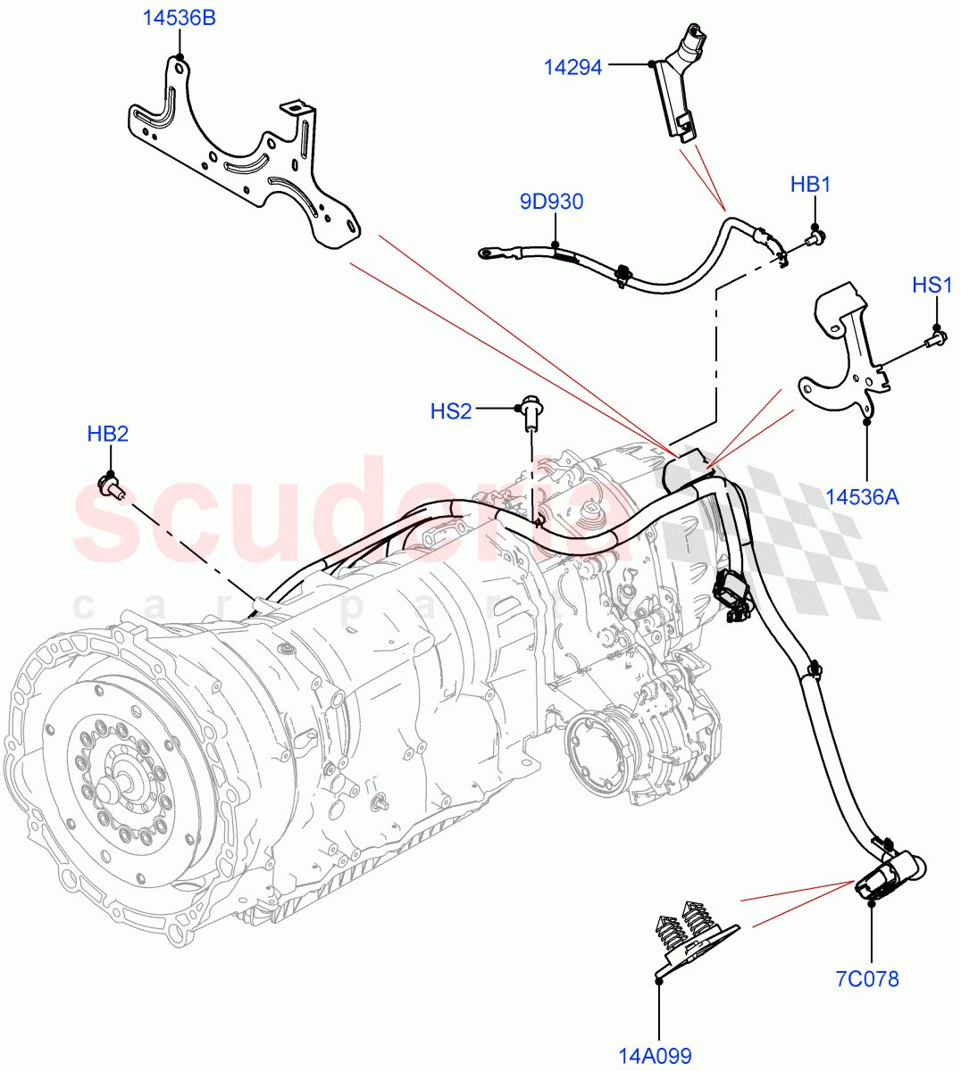 Electrical Wiring - Engine And Dash (Transmission) of Land Rover Land Rover Defender (2020+) [2.0 Turbo Diesel]