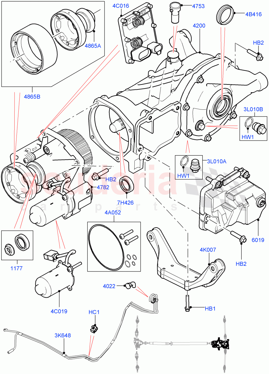 Rear Axle (Changsu (China), Efficient Driveline) ((V) FROMFG000001, (V) TOKG446856) of Land Rover Land Rover Discovery Sport (2015+) [2.0 Turbo Diesel]
