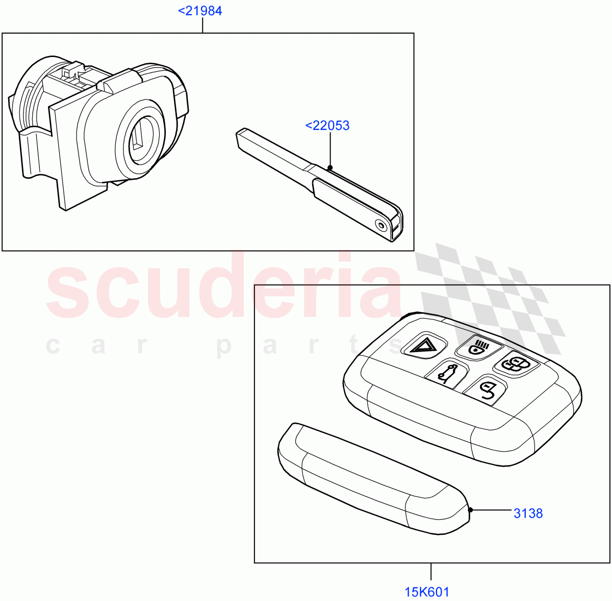 Vehicle Lock Sets And Repair Kits(Itatiaia (Brazil))((V)FROMGT000001) of Land Rover Land Rover Discovery Sport (2015+) [2.0 Turbo Petrol AJ200P]