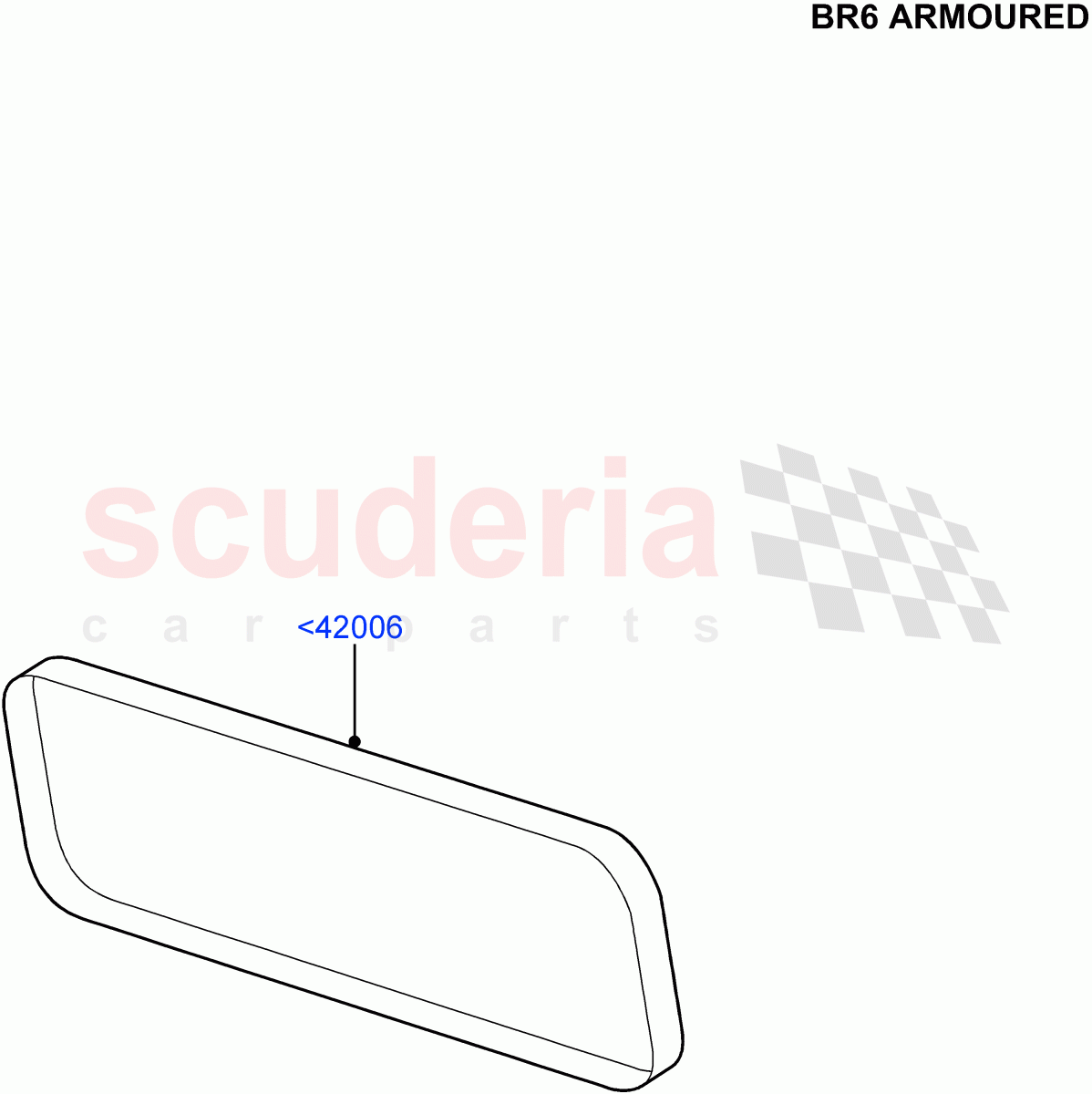 Back Window Glass (With B6 Level Armouring) ((V) FROMAA000001) of Land Rover Land Rover Discovery 4 (2010-2016) [2.7 Diesel V6]