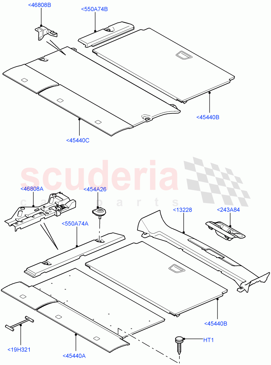 Load Compartment Trim (Floor) ((V) TO9A999999) of Land Rover Land Rover Range Rover Sport (2005-2009) [2.7 Diesel V6]